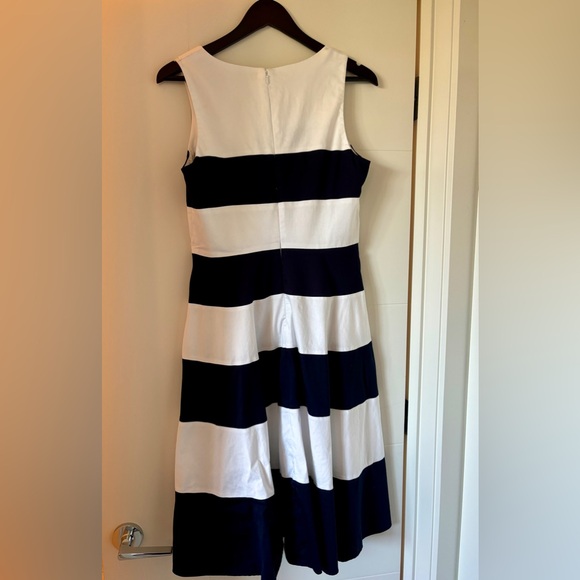 1901 Nautical Fit and Flare striped sleeveless dress, size 8 - Picture 3 of 9